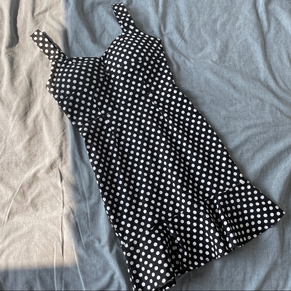 Polka Dot Mermaid Hem Dress